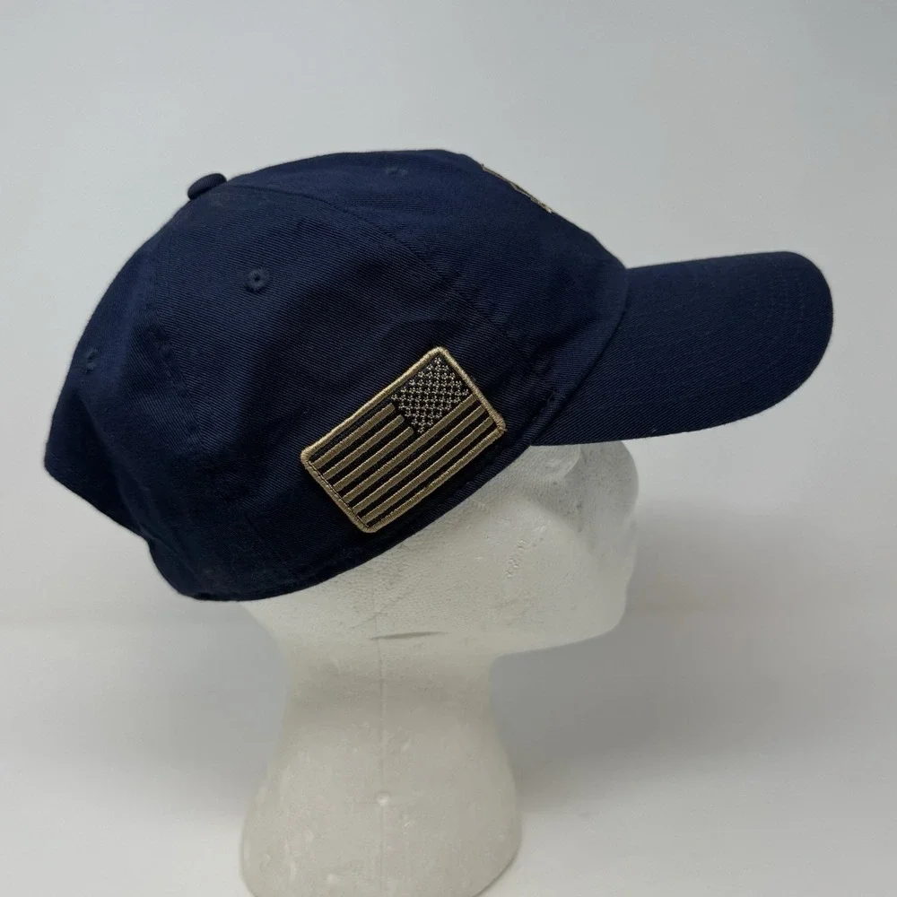 Sample Nike Team USA 50th Anniversary Olympics Navy Gold Strap Back Club Cap M/L